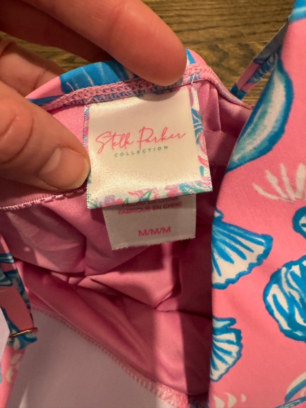 NWOT Stella Parker Tropical Tankini Set M Blue Pink Two Piece Vacation Resort - Picture 8 of 11